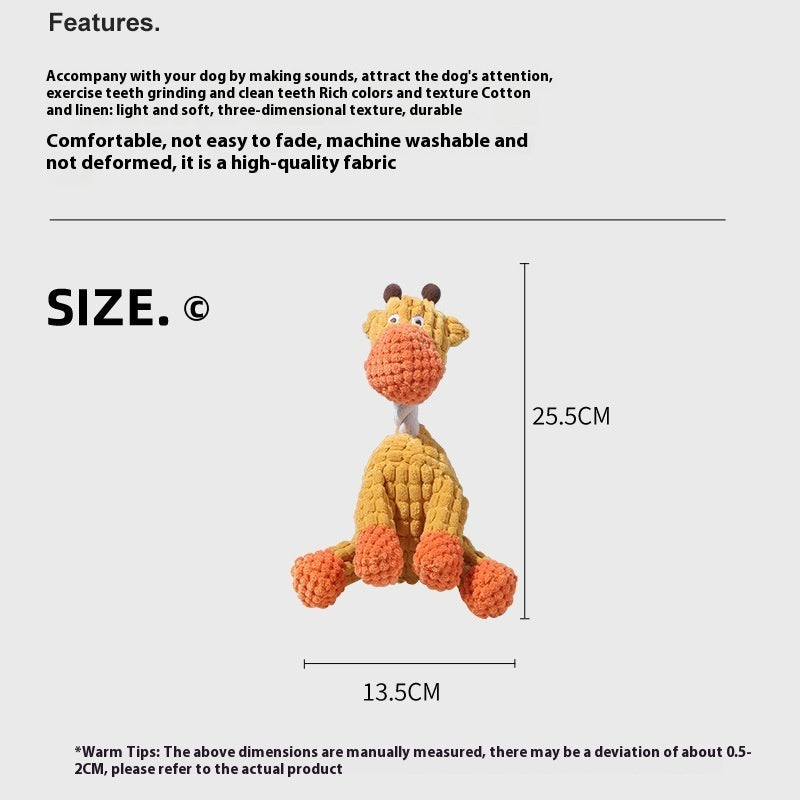 Dog Toys with Molar Fabric Sound Interactive Chew for Pets - Teleplus molar fabric sound