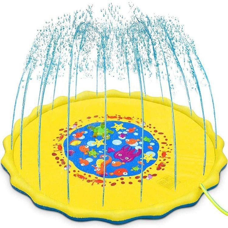 Dog Water Spray Pad Outdoor Splash Toy for Pets Summer Cooling Mat - Teleplus water spray