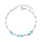 Dolphin Bracelet Female S925 Sterling Silver - Dolphin Bracelet Female S925 Silver with Blue Zircon