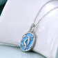 Dolphin Zircon 925 Silver Pendant Necklace for Women Girls - Swim with Style Dolphin Zircon Silver Pendant