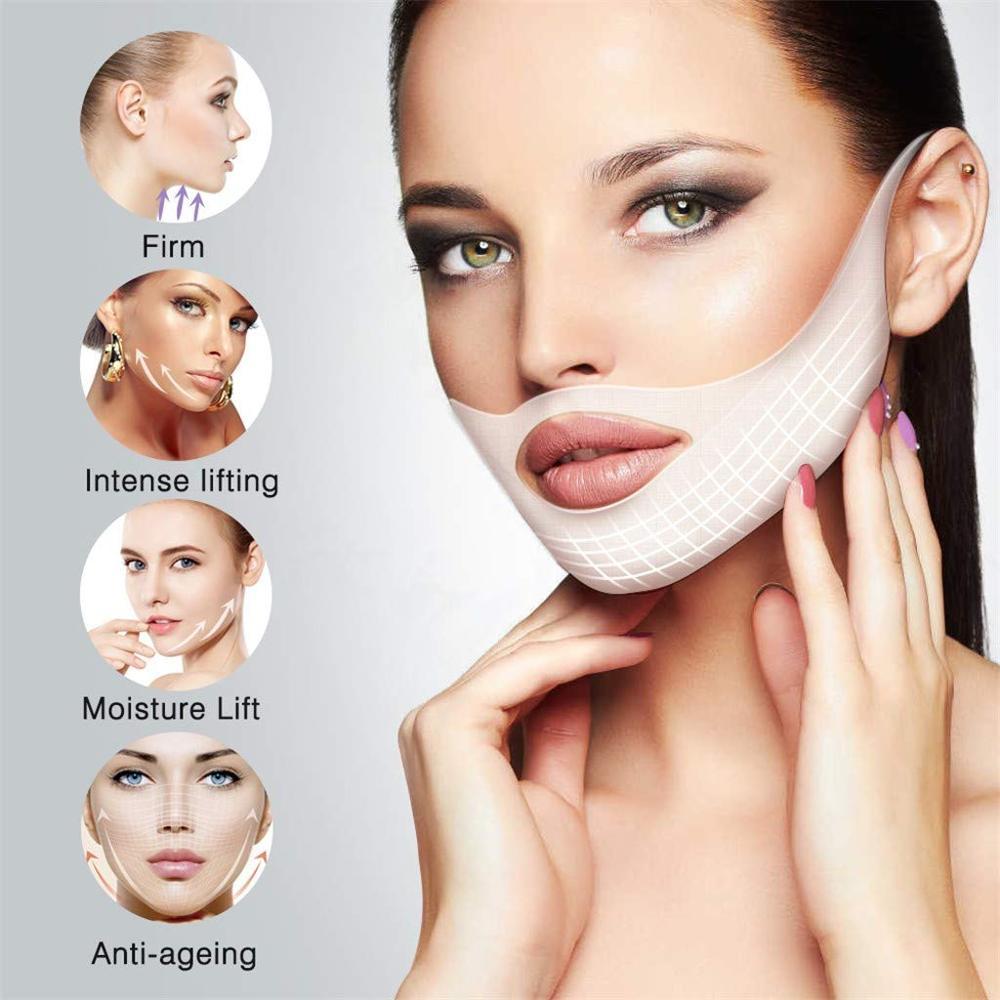Small V Face Double Ear Mask with Hydrogel Surface for United States - a in the USA double ear mask small v face united