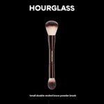 Double-ended makeup powder brush and toothbrush handle with aluminum tube - Teleplus Double-Ended Makeup Brush