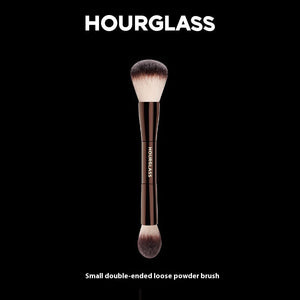 Double-ended makeup powder brush and toothbrush handle with aluminum tube - Teleplus Double-Ended Makeup Brush