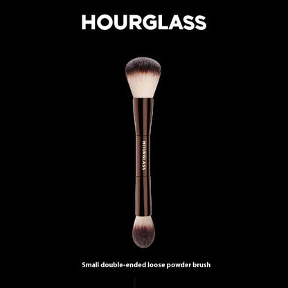 Double-ended makeup powder brush and toothbrush handle with aluminum tube - Teleplus Double-Ended Makeup Brush