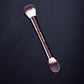 Double-ended makeup powder brush and toothbrush handle with aluminum tube - Teleplus Double-Ended Makeup Brush
