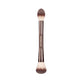 Double-ended makeup powder brush and toothbrush handle with aluminum tube - Teleplus Double-Ended Makeup Brush