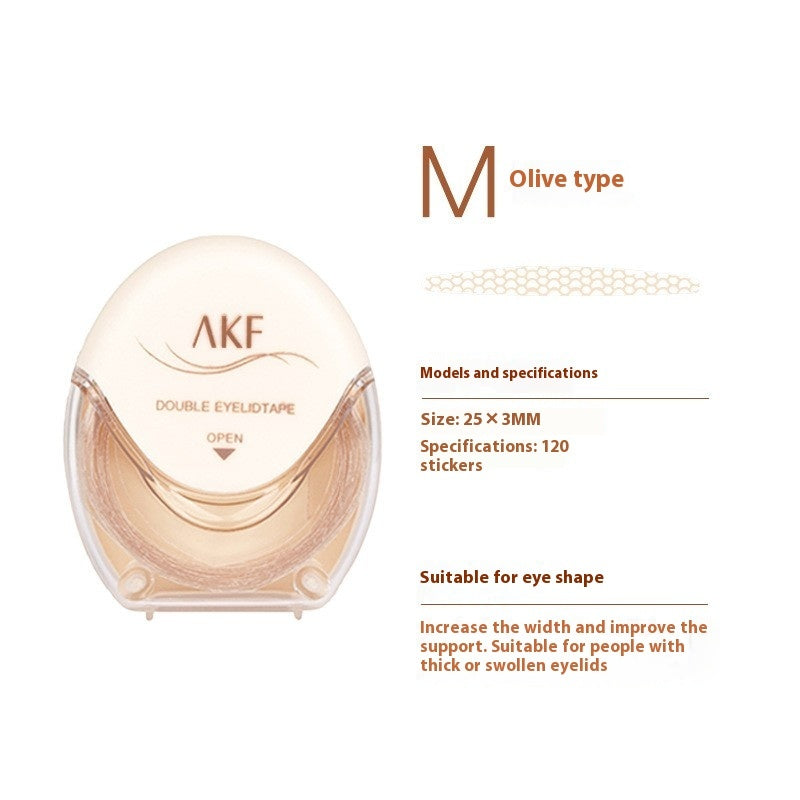 Double Eyelid Stickers Set with Crescent and Olive Shapes for Natural Look - double eyelid stickers set olive shapes