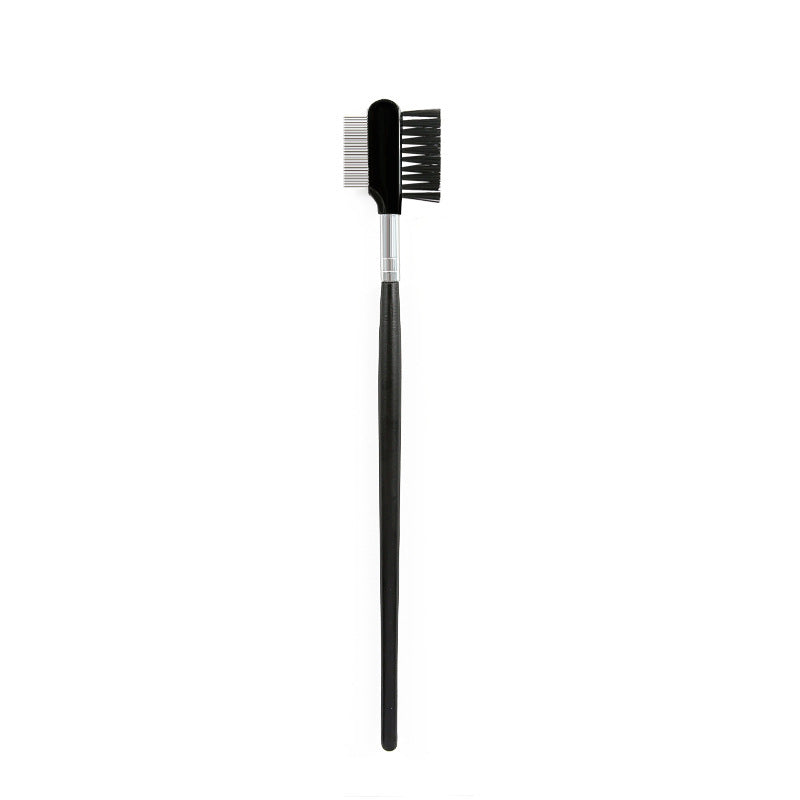Double-Headed Lash Comb Mascara Brush with Steel Needle Tool - Teleplus steel needle lash comb mascara
