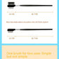 Double-Headed Lash Comb Mascara Brush with Steel Needle Tool - Teleplus steel needle lash comb mascara