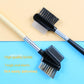 Double-Headed Lash Comb Mascara Brush with Steel Needle Tool - Teleplus steel needle lash comb mascara