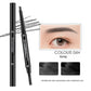 Double-Headed Waterproof Automatically Rotate Eyebrow Pencil in Light Brown - Teleplus waterproof automatically rotate