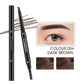 Double-Headed Waterproof Automatically Rotate Eyebrow Pencil in Light Brown - Teleplus waterproof automatically rotate