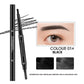 Double-Headed Waterproof Automatically Rotate Eyebrow Pencil in Light Brown - Teleplus waterproof automatically rotate