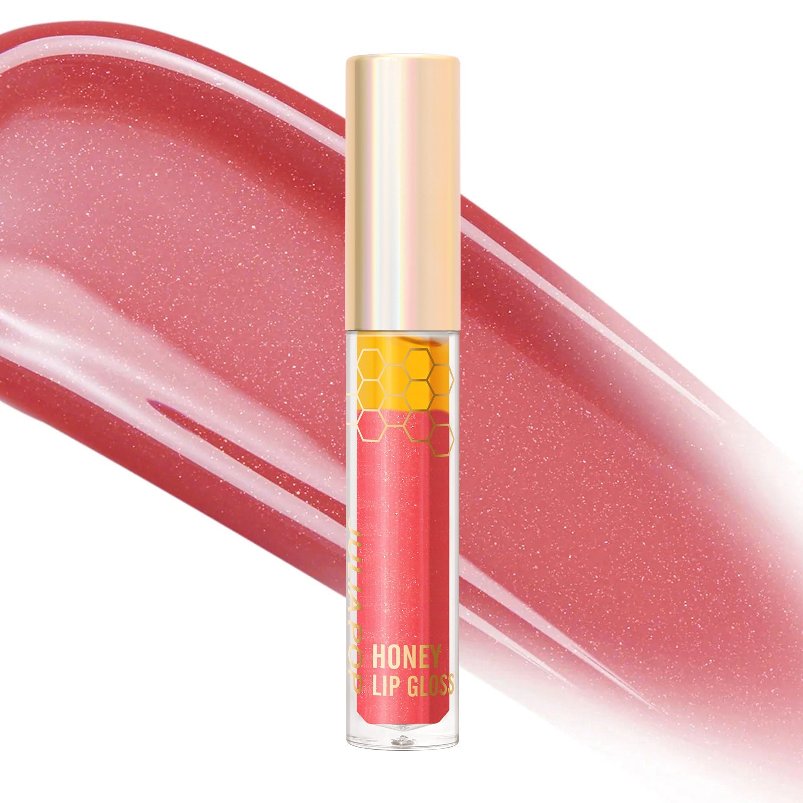 Double Layer Honey Lip Lacquer for Moisturizing and Natural Repair - Teleplus double layer honey lip lacquer female