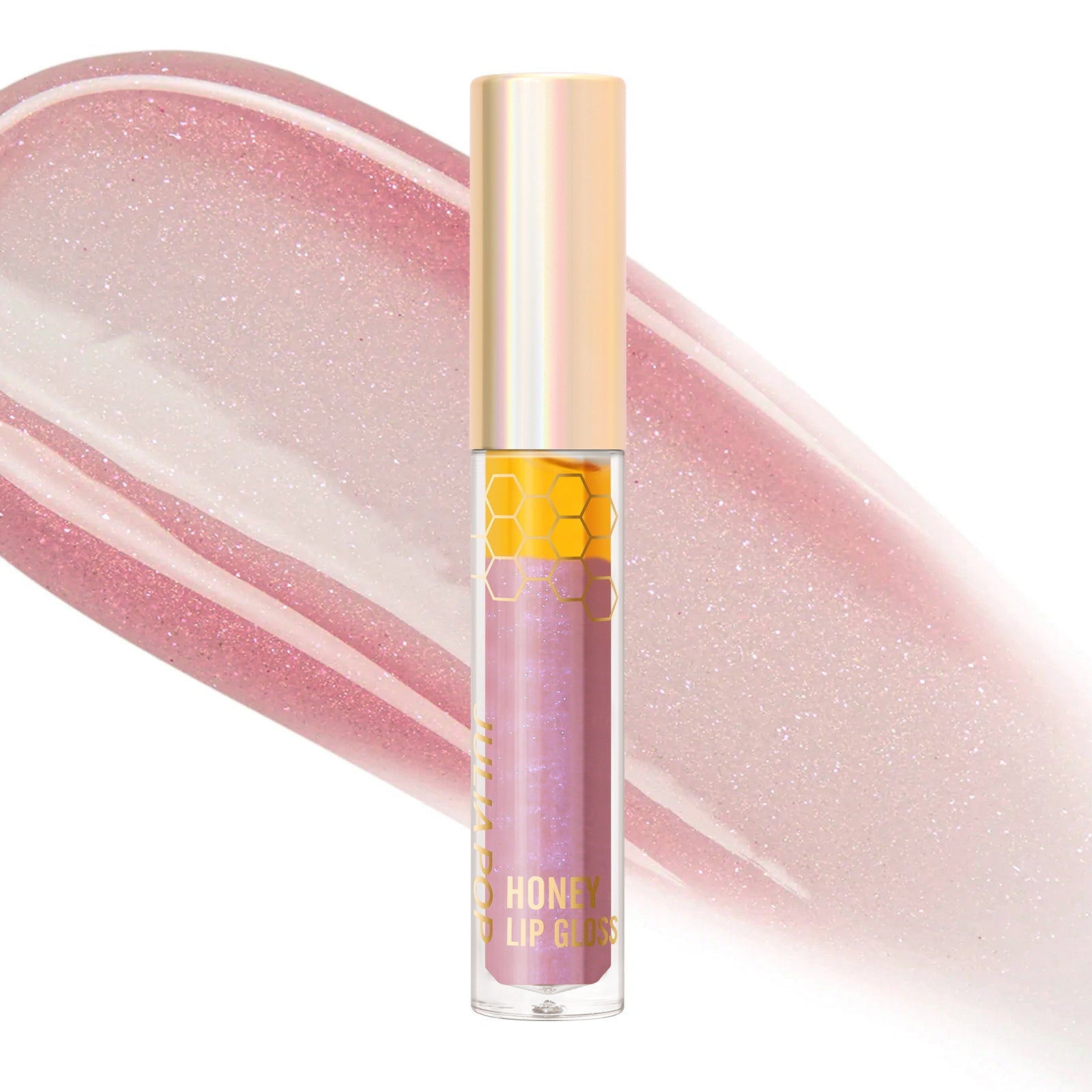 Double Layer Honey Lip Lacquer for Moisturizing and Natural Repair - Teleplus double layer honey lip lacquer female