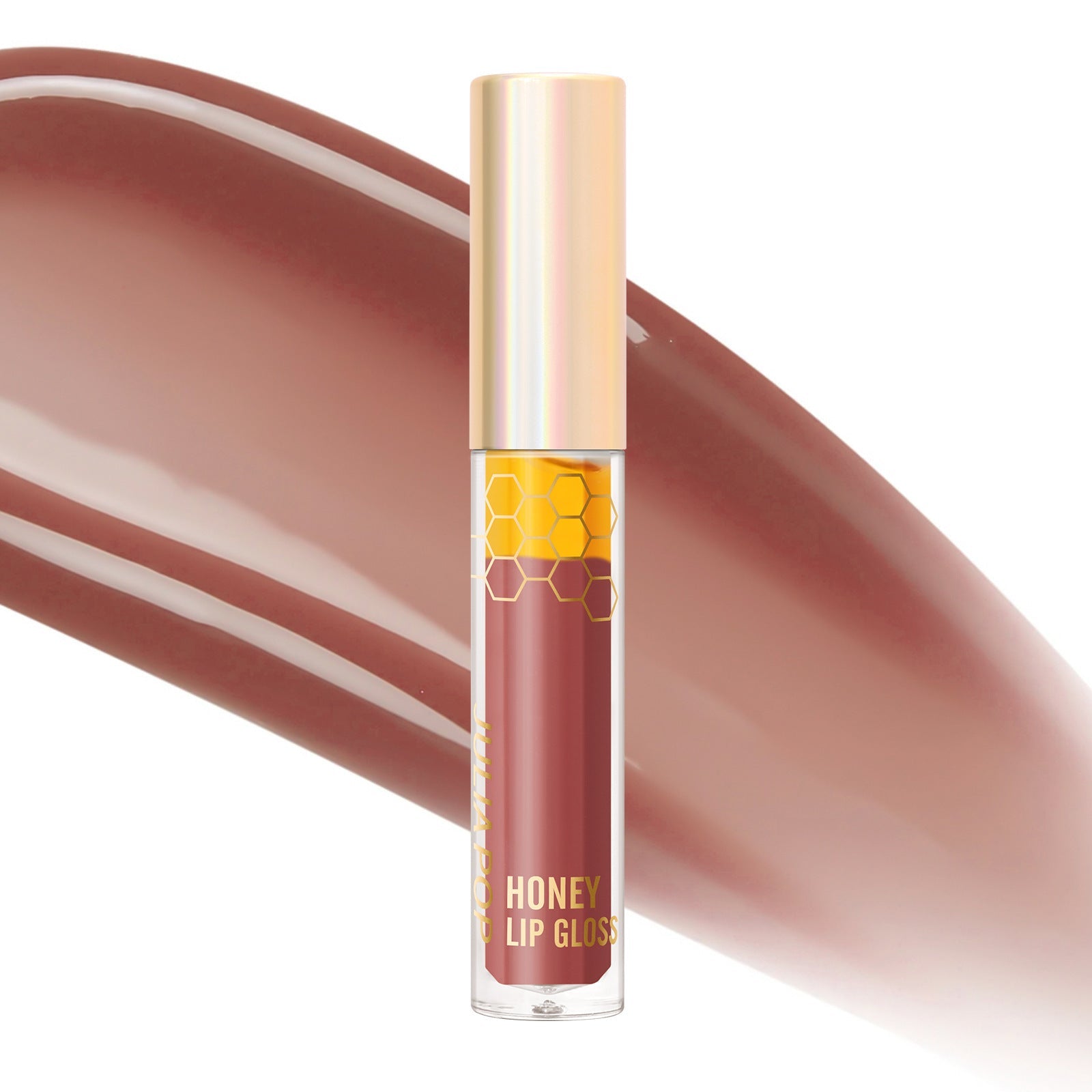 Double Layer Honey Lip Lacquer for Moisturizing and Natural Repair - Teleplus double layer honey lip lacquer female