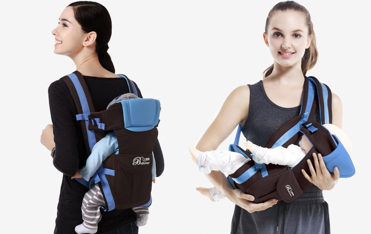 Double Shoulder Baby Carriers Mother and Child Travel Supplies - Back-Friendly Baby Carriers for Tired Super Moms