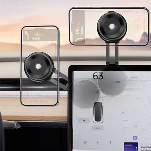 Double Suckered Vacuum Suction Cup Wireless Charger for Mobile Phones - Sticky Situation Solved with Holder vacuum