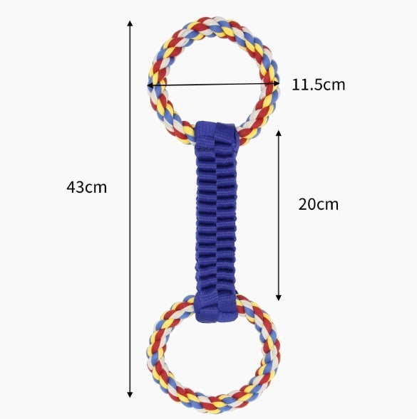 Double Tension Toys for Dogs Multi-Dog Cotton Chew Pet Toy Set 2 Pack - Teleplus double tension toys limited time