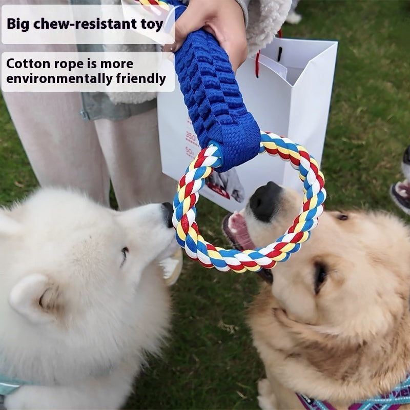 Double Tension Toys for Dogs Multi-Dog Cotton Chew Pet Toy Set 2 Pack - Teleplus double tension toys limited time