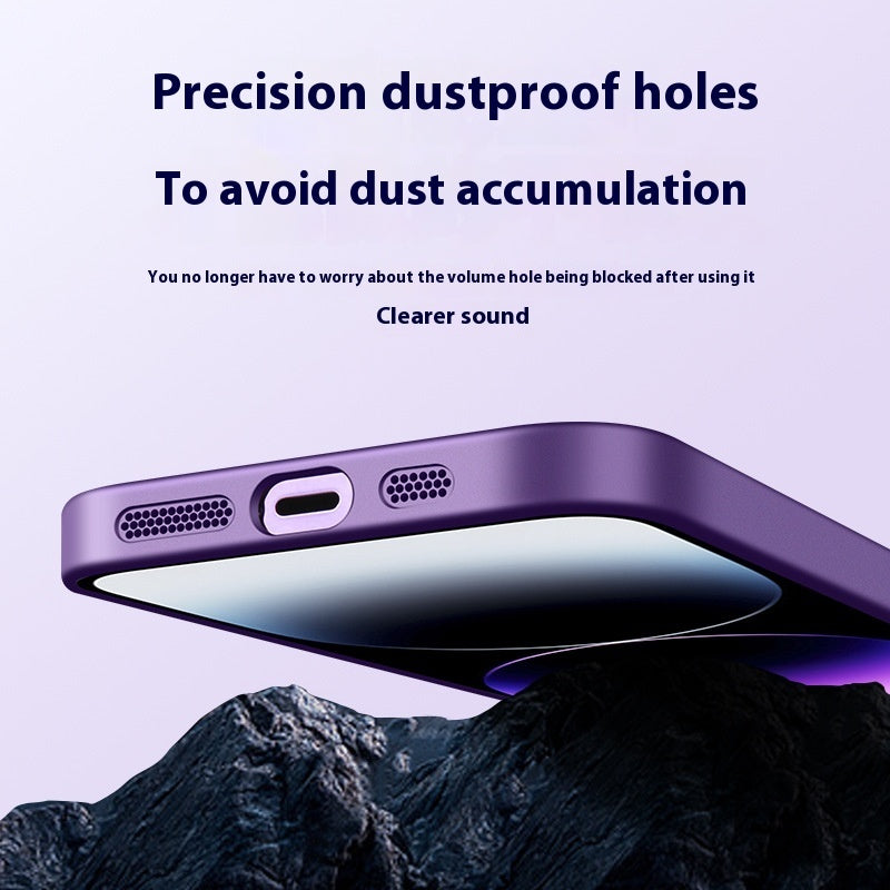 Drop-Resistant Phone Case for iPhone with Magnetic Large Window Design - magnetic large window drop-resistant phone case