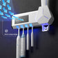 Dual Mode Wall Mounted UVC Ultraviolet Toothbrush Sterilizer System - Teleplus toothbrush sterilizer dual mode wall