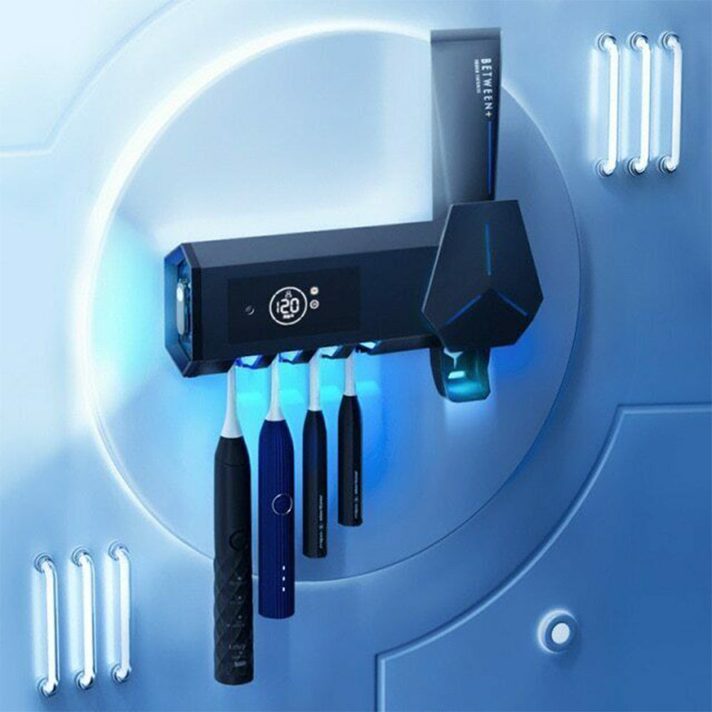 Dual Mode Wall Mounted UVC Ultraviolet Toothbrush Sterilizer System - Teleplus toothbrush sterilizer dual mode wall