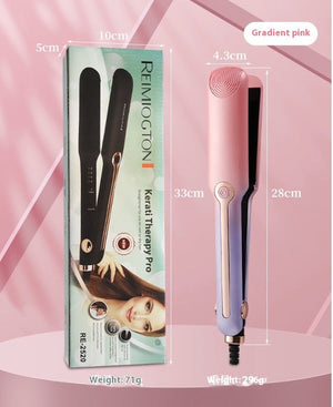 Dual Purpose Portable Home Straightener with Adjustable Temperature and Power Supply - Teleplus dual purpose portable
