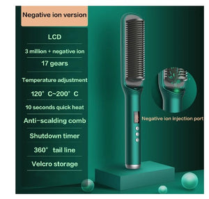 Dual-Use Ion Hair Straightener with Negative Technology for Wet and Dry - Teleplus negative ion hair straightener lazy