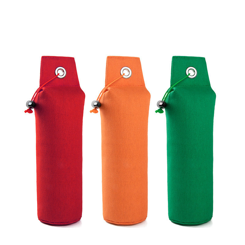 Durable Canvas Dog Toy in Red Green Orange Chew and Fetch Pet - Teleplus dog toy