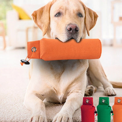 Durable Canvas Dog Toy in Red Green Orange Chew and Fetch Pet - Teleplus dog toy