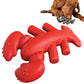 Durable Dog Chew Toy for Teeth Cleaning Natural Wood and Red Plastic - Cleaner
