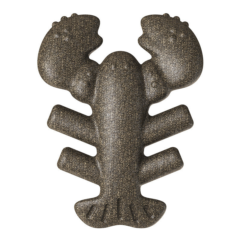 Durable Dog Chew Toy for Teeth Cleaning Natural Wood and Red Plastic - Cleaner