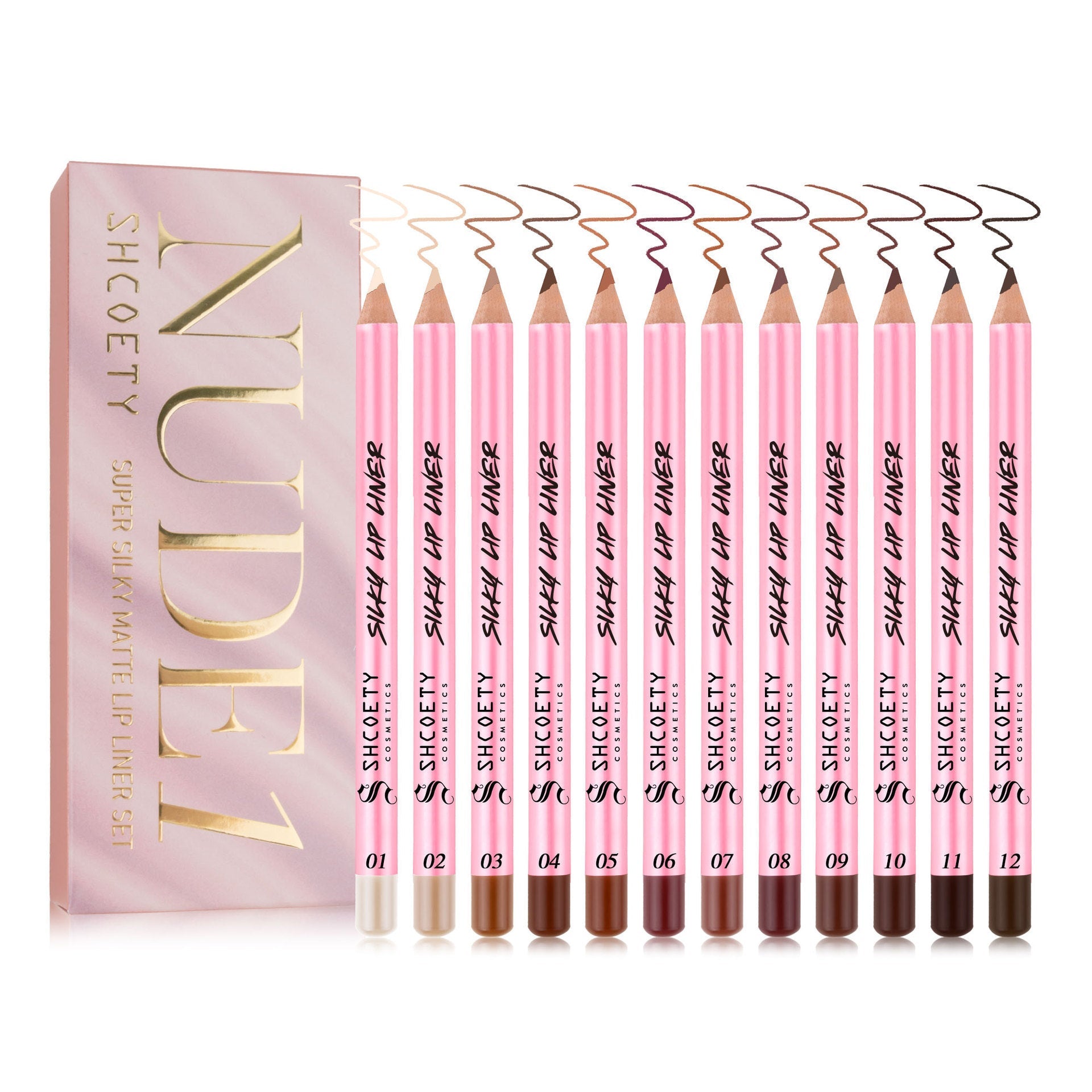 Durable Lip Liner Set for Universal Skin Tones Perfect Color Matte Lipstick - Teleplus color matte lipstick lip liner