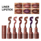 Durable Lipstick and Lip Balm Set with Liner Moisturizing Matte Finish - lipstick lip liner cup moisturizing matte