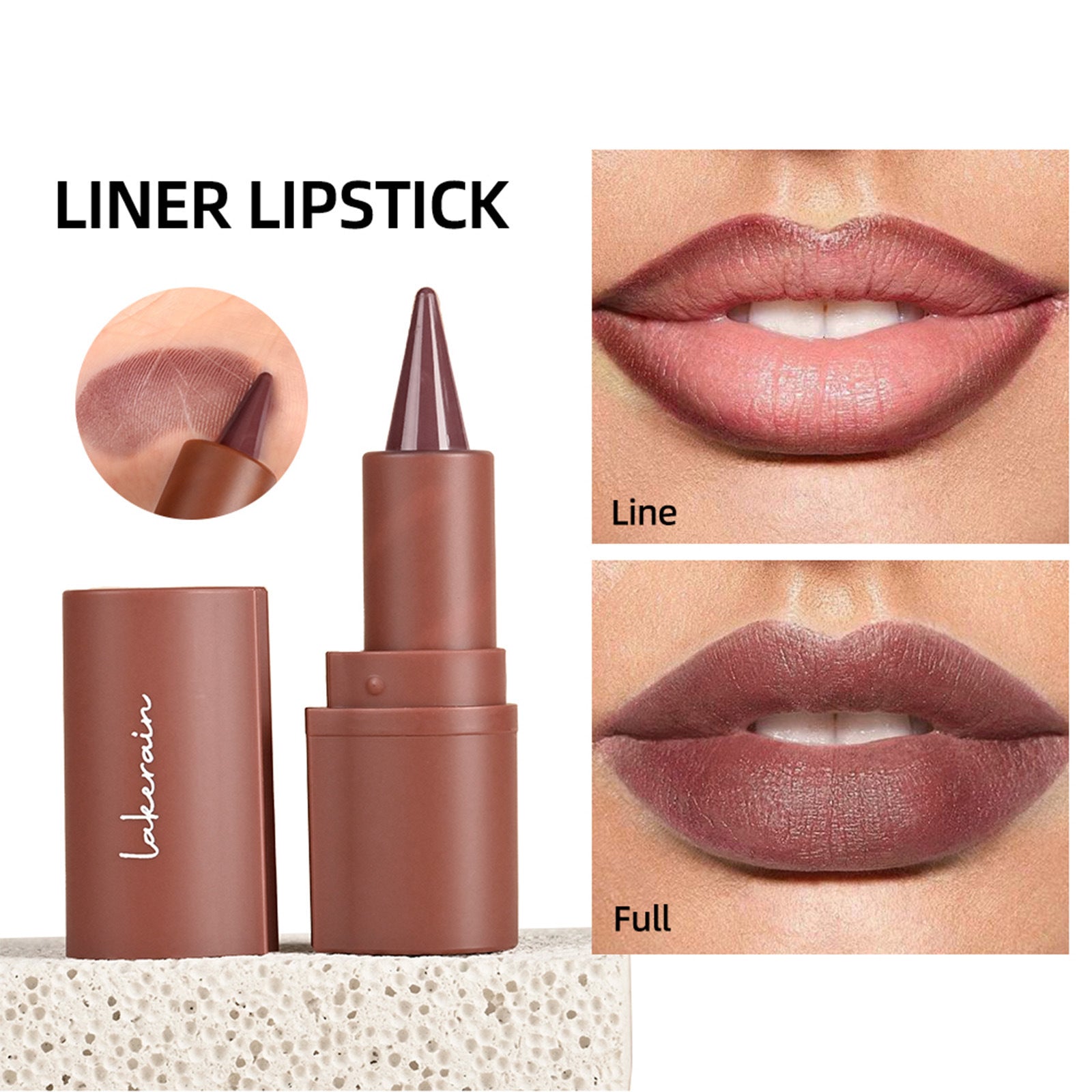 Durable Lipstick and Lip Balm Set with Liner Moisturizing Matte Finish - lipstick lip liner cup moisturizing matte