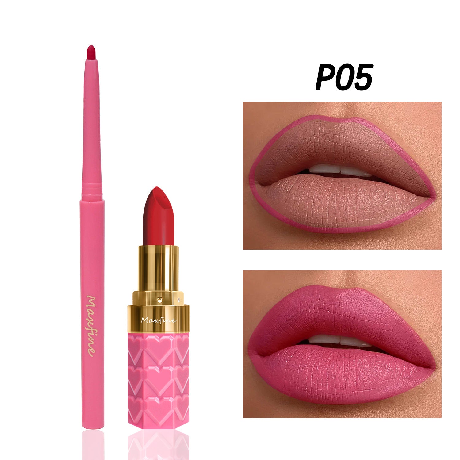 Durable Lipstick and Lip Liner Suit with Nonstick Compatibility - Teleplus lipstick lip liner suit nonstick