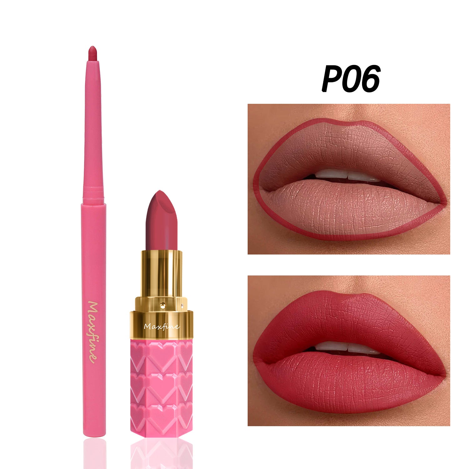 Durable Lipstick and Lip Liner Suit with Nonstick Compatibility - Teleplus lipstick lip liner suit nonstick