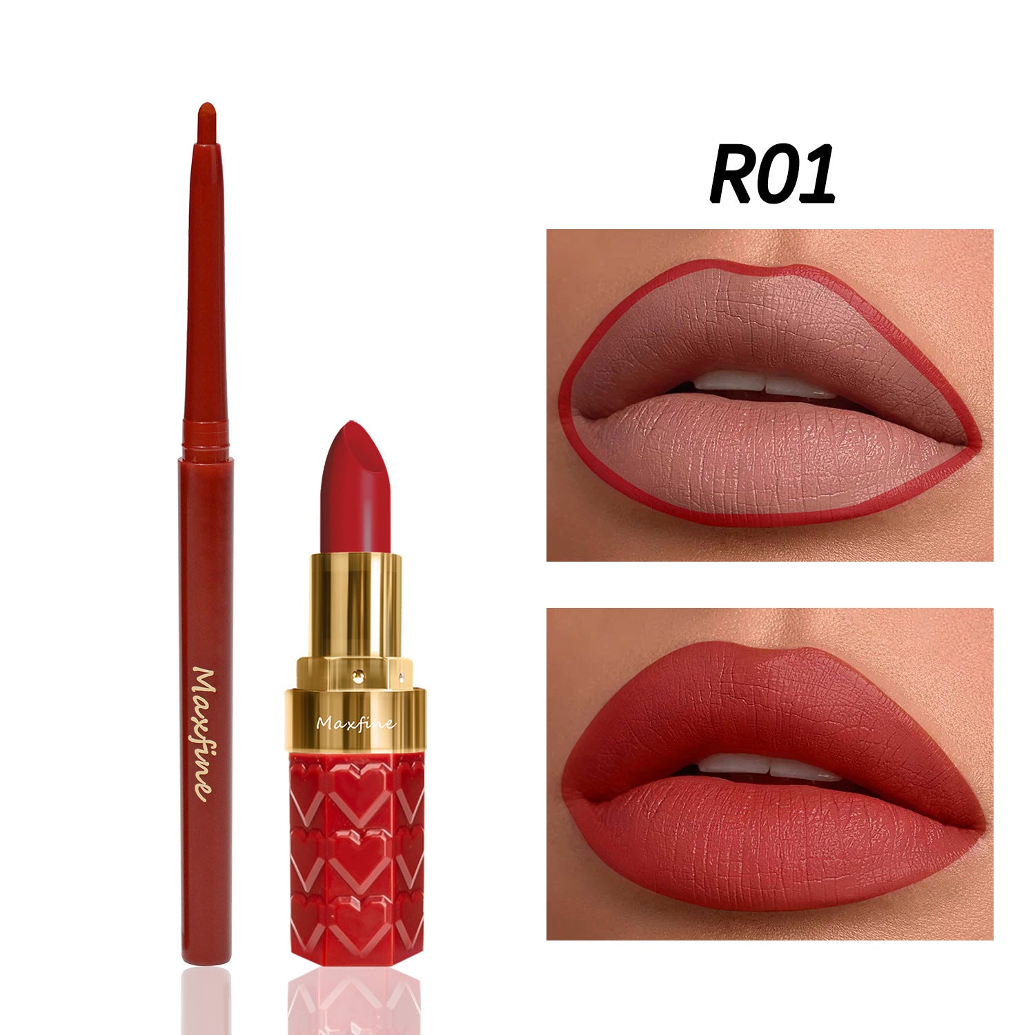 Durable Lipstick and Lip Liner Suit with Nonstick Compatibility - Teleplus lipstick lip liner suit nonstick