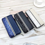 Durable PU Wallet Card Holder for United States and CHF Payments - Mid-length Students in Dark Blue Delight united