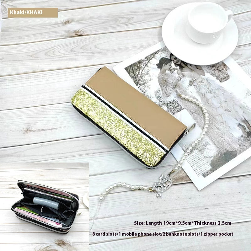 Durable PU Wallet Card Holder for United States and CHF Payments - Mid-length Students in Dark Blue Delight united