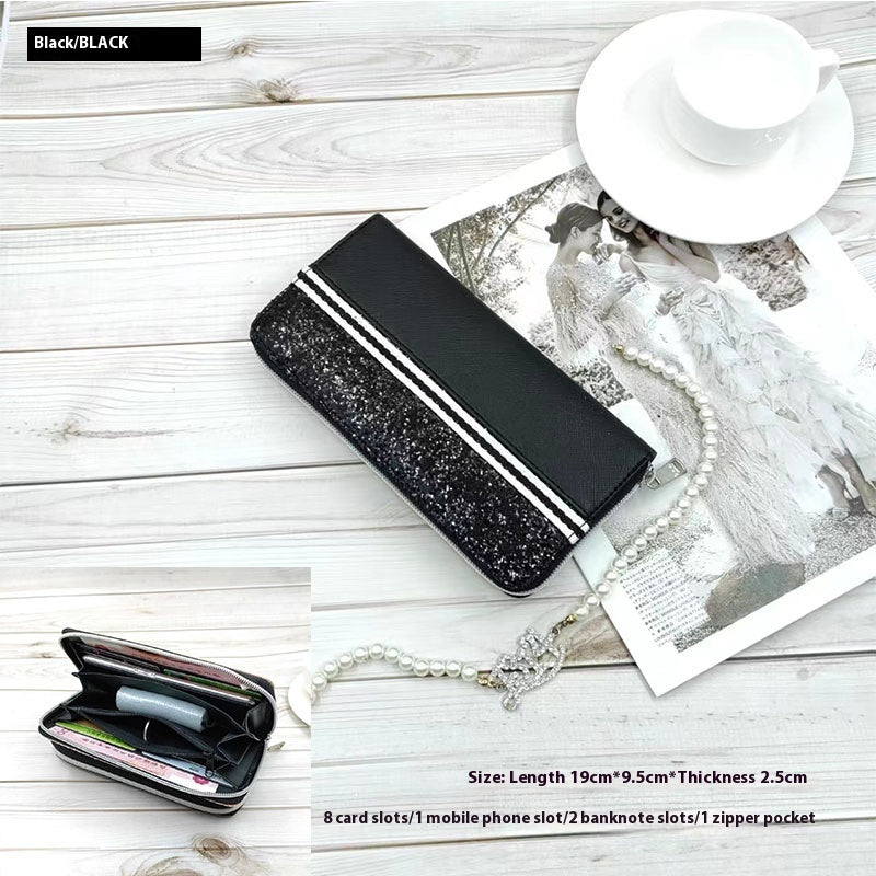 Durable PU Wallet Card Holder for United States and CHF Payments - Mid-length Students in Dark Blue Delight united