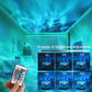 Dynamic Rotating Water Wave Projector with Color USB Charging and Remote Control - color usb charging dynamic rotating