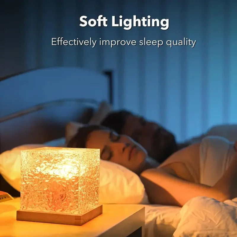 Dynamic Rotating Water Wave Projector with Color USB Charging and Remote Control - color usb charging dynamic rotating