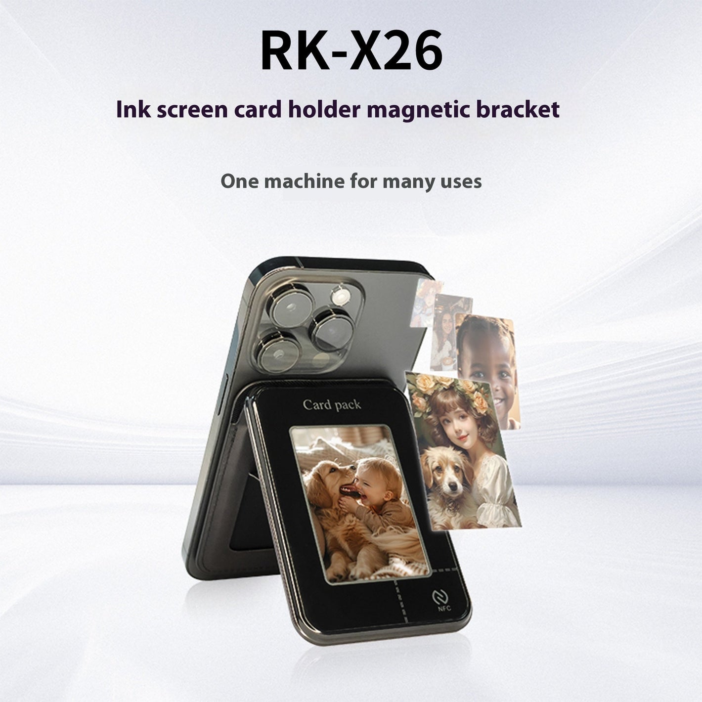 Magnetic Bracket Phone Case in Multiple Colors for Storage and Protection - E-ink magnetic bracket phone case