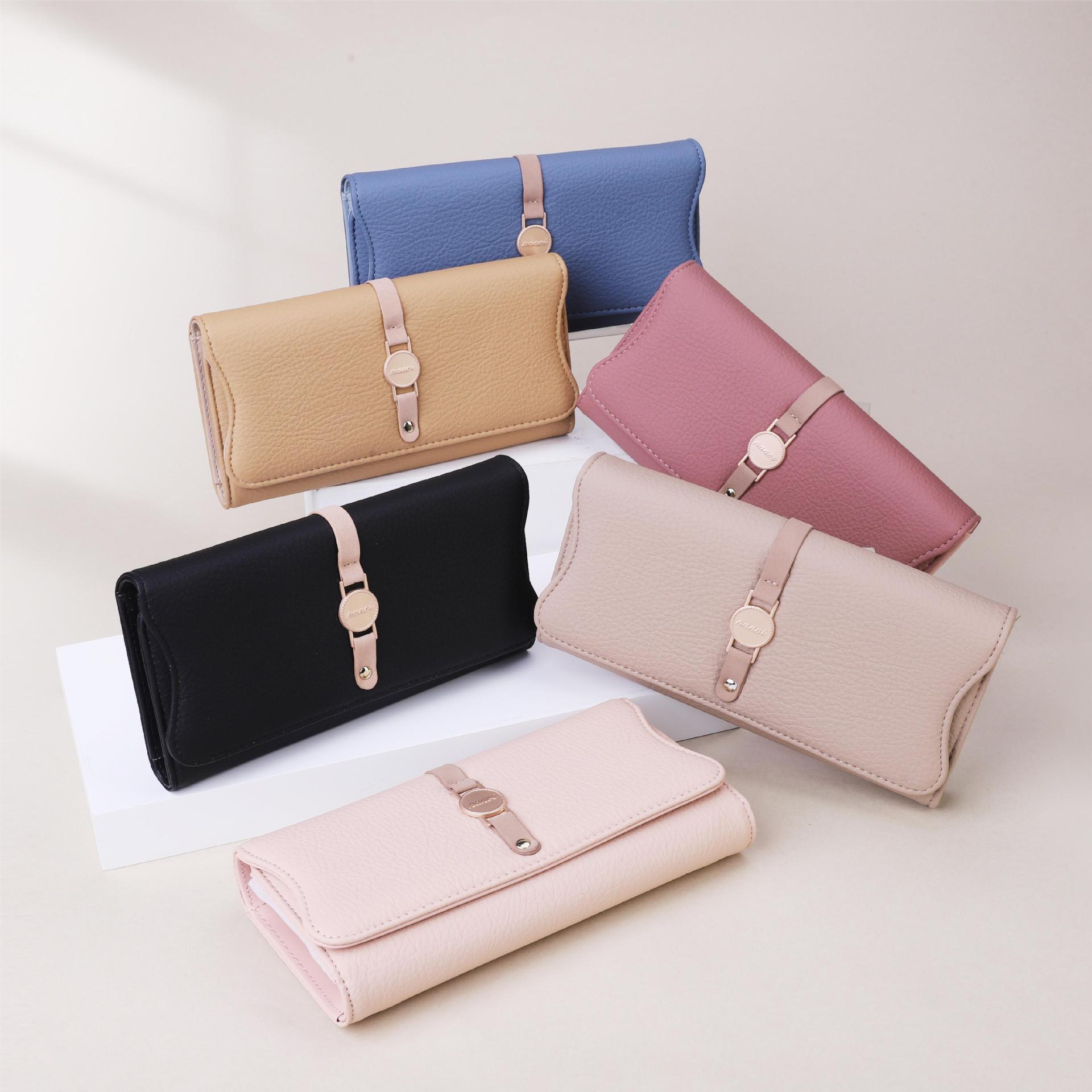 Women’s Leather Purse Long And Simple Fashion - Purse Perfection for Women Who Love Simple Style