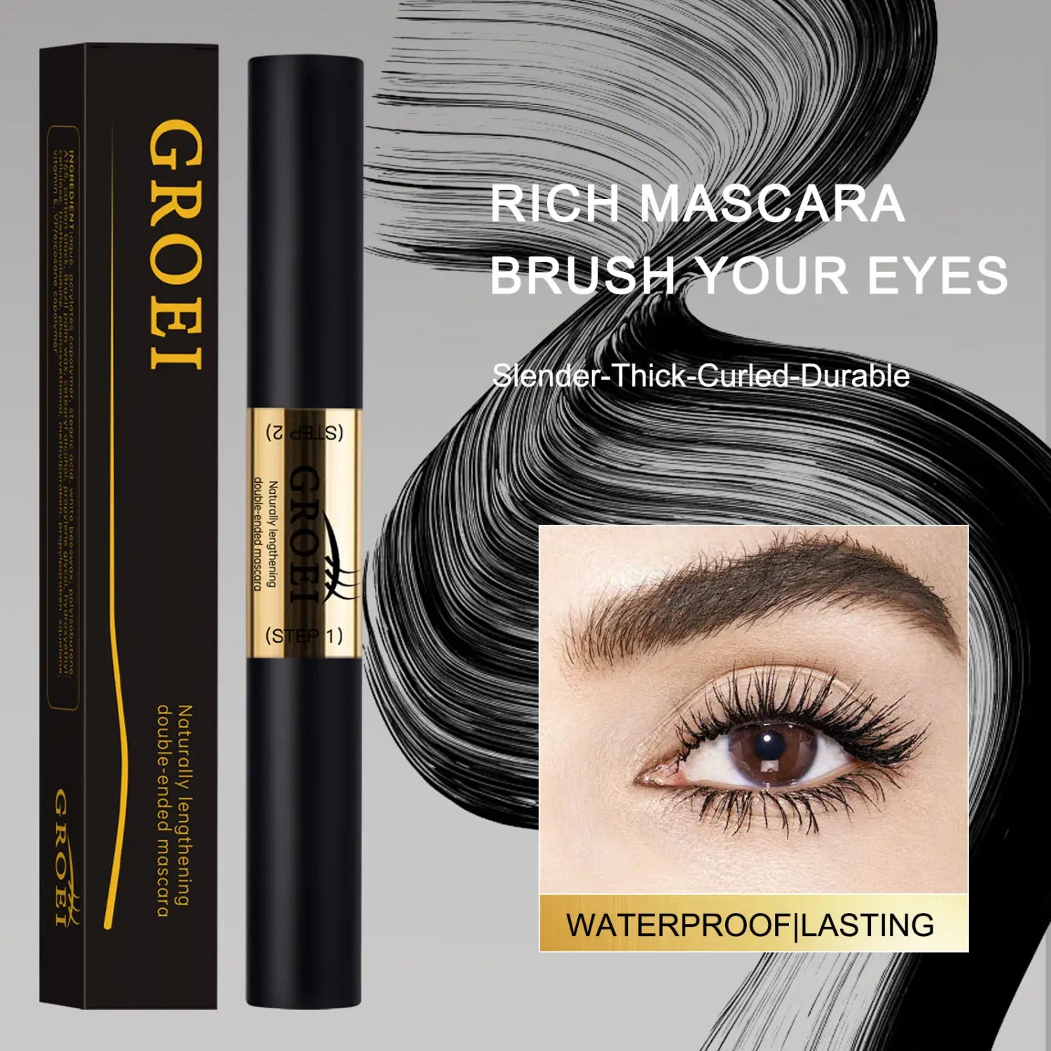 Black Net 3g Mascara with Vitamin E and Squalane for Lash Shaping