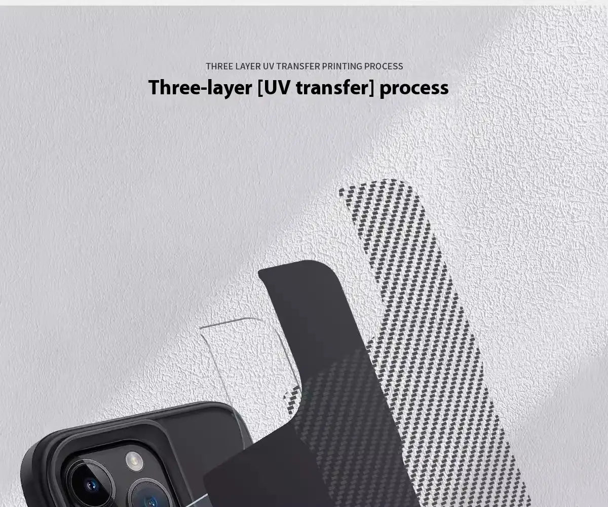 Applicable Carbon Fiber Magnetic Bracket Drop-resistant Protective Armor Small Waist Phone Case