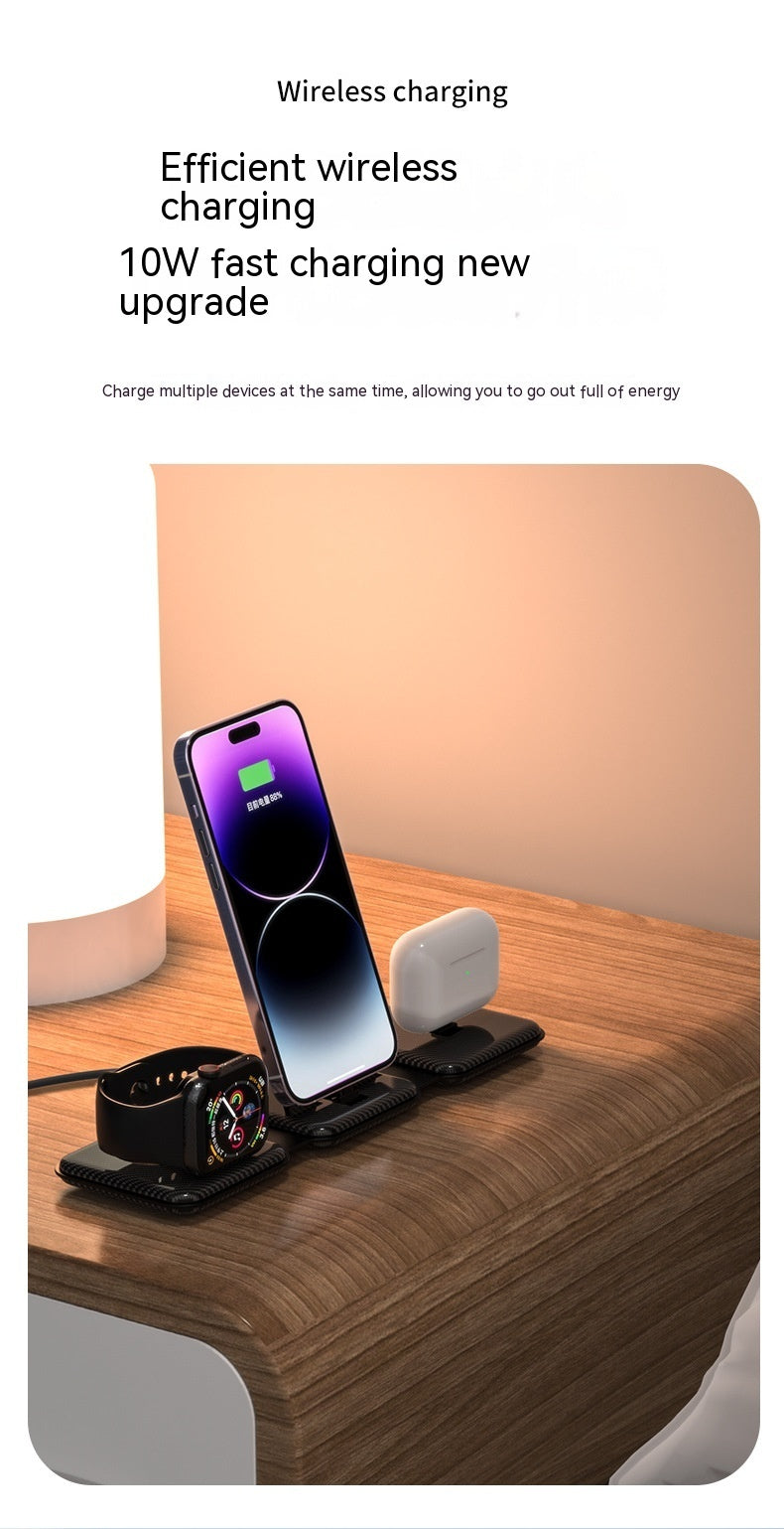 Three-in-one Wireless Charger - Three-in-One Wireless Charger for Your Tech Hungry Gadgets