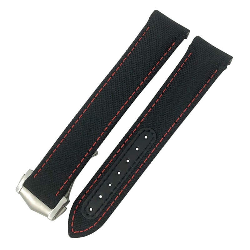 Nylon Canvas Leather Strap With Metal Buckle